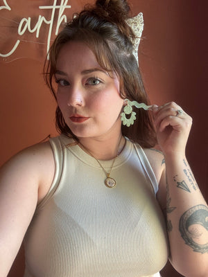 Taylor, in Green Floral Pressed