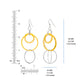 Lucite and Silver Axis Drop Earrings