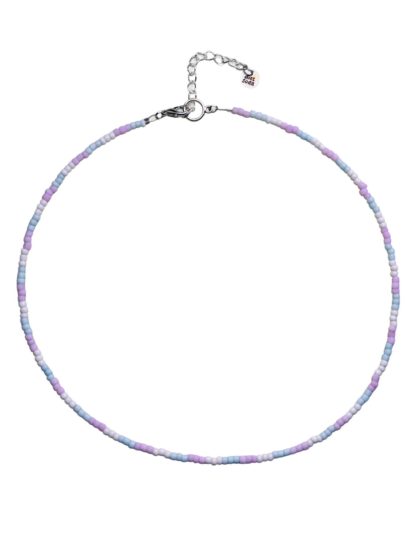 pastel trans pride necklace