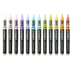 Acrylic Paint Brush Tip Pens - 12 Pastel Colors