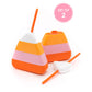 Candy Corn Sippers (set of 2, 6, or 12)