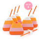 Candy Corn Sippers (set of 2, 6, or 12)