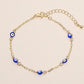 Evil Eye Bead Station Bracelet