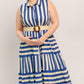 SUNSET BOARDWALK STRIP MAXI DRESS