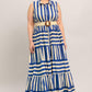 SUNSET BOARDWALK STRIP MAXI DRESS