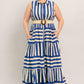 SUNSET BOARDWALK STRIP MAXI DRESS