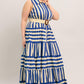 SUNSET BOARDWALK STRIP MAXI DRESS