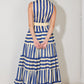 SUNSET BOARDWALK STRIP MAXI DRESS