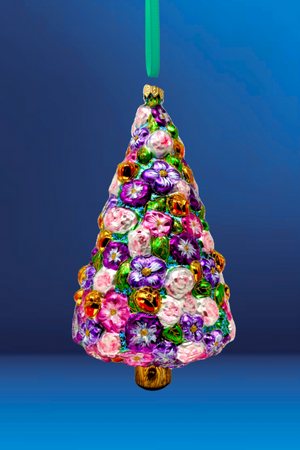 Floral Fetish Tree Polish Glass Ornament