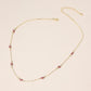 Evil Eye Bead Station Chain Necklace