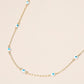 Evil Eye Bead Station Chain Necklace