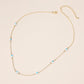 Evil Eye Bead Station Chain Necklace