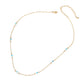 Evil Eye Bead Station Chain Necklace