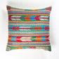 Vintage Blue, Orange & Red Chevron Pillow