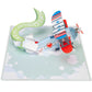 Happy Fathers Day Plane Pop Up Card