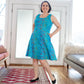 Adult "Summer School" Rainbows of Fish Sleeveless Dress with Pockets