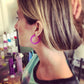 Neon Green Small Classic Hoop Earrings