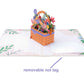 Flower Basket Pop Up Card