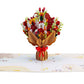 Fall Flower Bouquet Pop Up Card