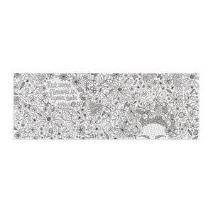 Flowers In Your Hair Color-In 1000 Piece Panoramic Jigsaw Puzzle Galison