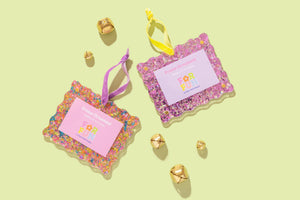For Fun - Confetti Frame Ornaments (2 Colors)