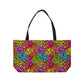 Bespattered Facade Neon Leopard Weekender Beach Tote Bag
