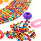 Fruity Pebbles Colorful Handmade Rondelle Spacer Bone Beads, 4x3mm, 10" Strand, 85+ beads