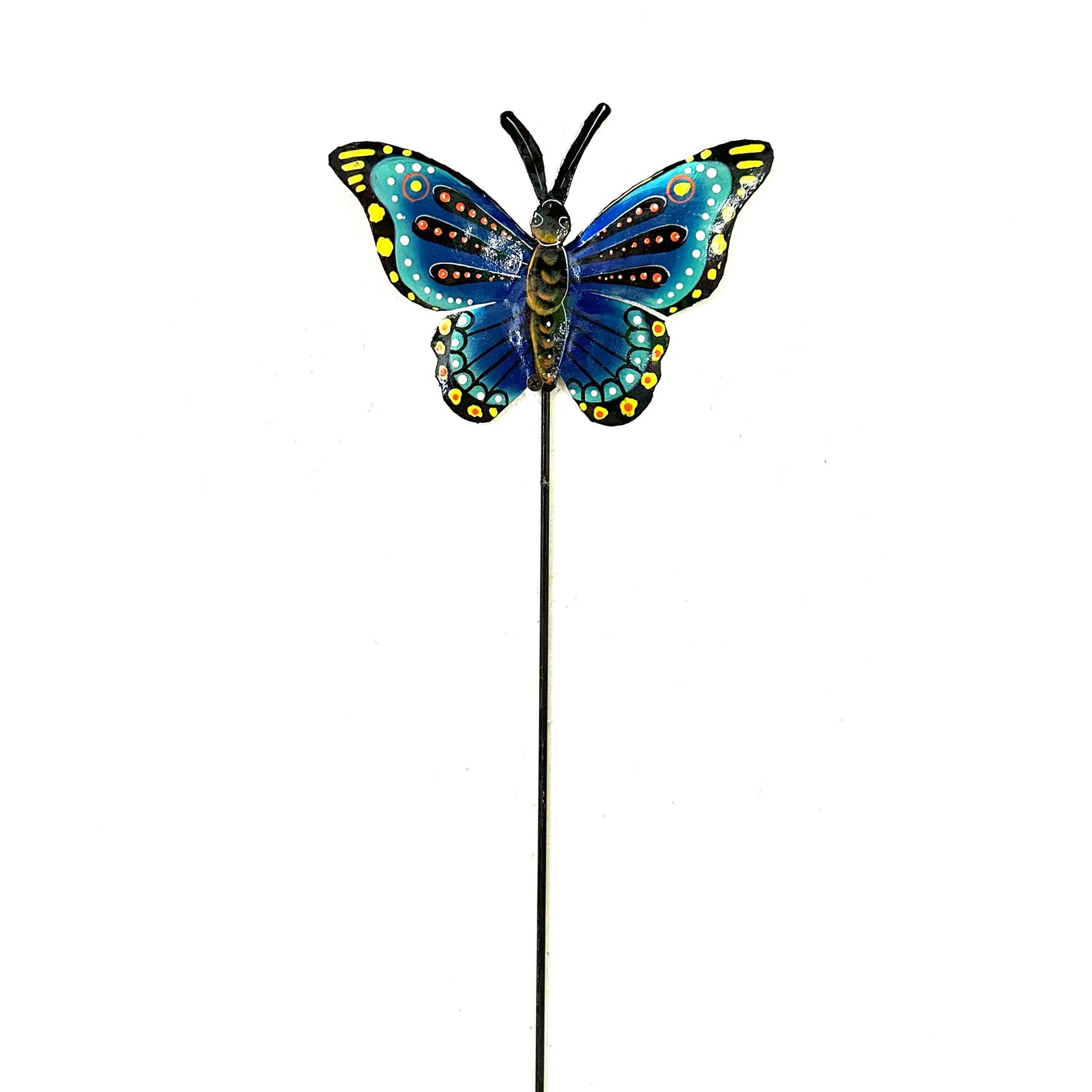 Dark Blue Butterfly Garden Stake
