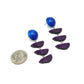 Deep Purple & Blue Cloud Moonglow Earrings *