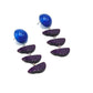 Deep Purple & Blue Cloud Moonglow Earrings *