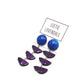 Deep Purple & Blue Cloud Moonglow Earrings *