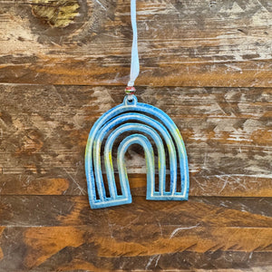 Rainbow Ornament- Light Blue