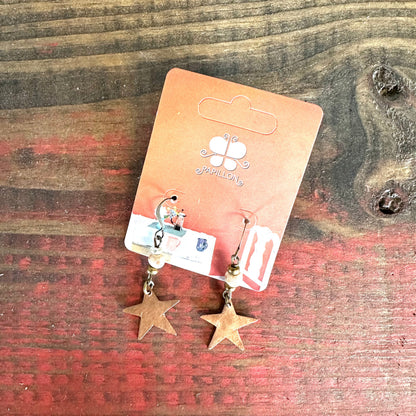 Little Copper Star Earring