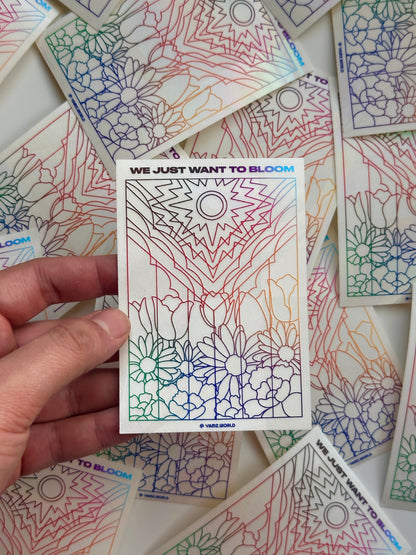Flower Pride Flag Suncatcher