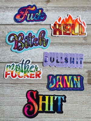 Bespattered Facade Everyone's Favorite Words Sticker Pack