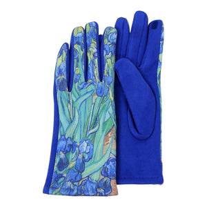 van Gogh Irises Womens Touch Screen Gloves - One Size Fits All