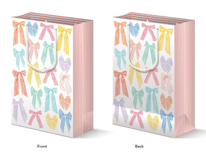 COLORFUL BOWS GIFT BAG