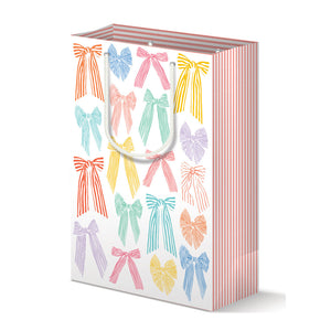 COLORFUL BOWS GIFT BAG