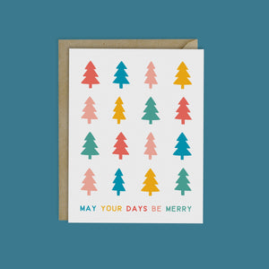 RAINBOW TREES HOLIDAY CARD