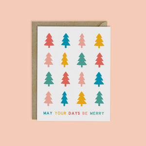 RAINBOW TREES HOLIDAY CARD