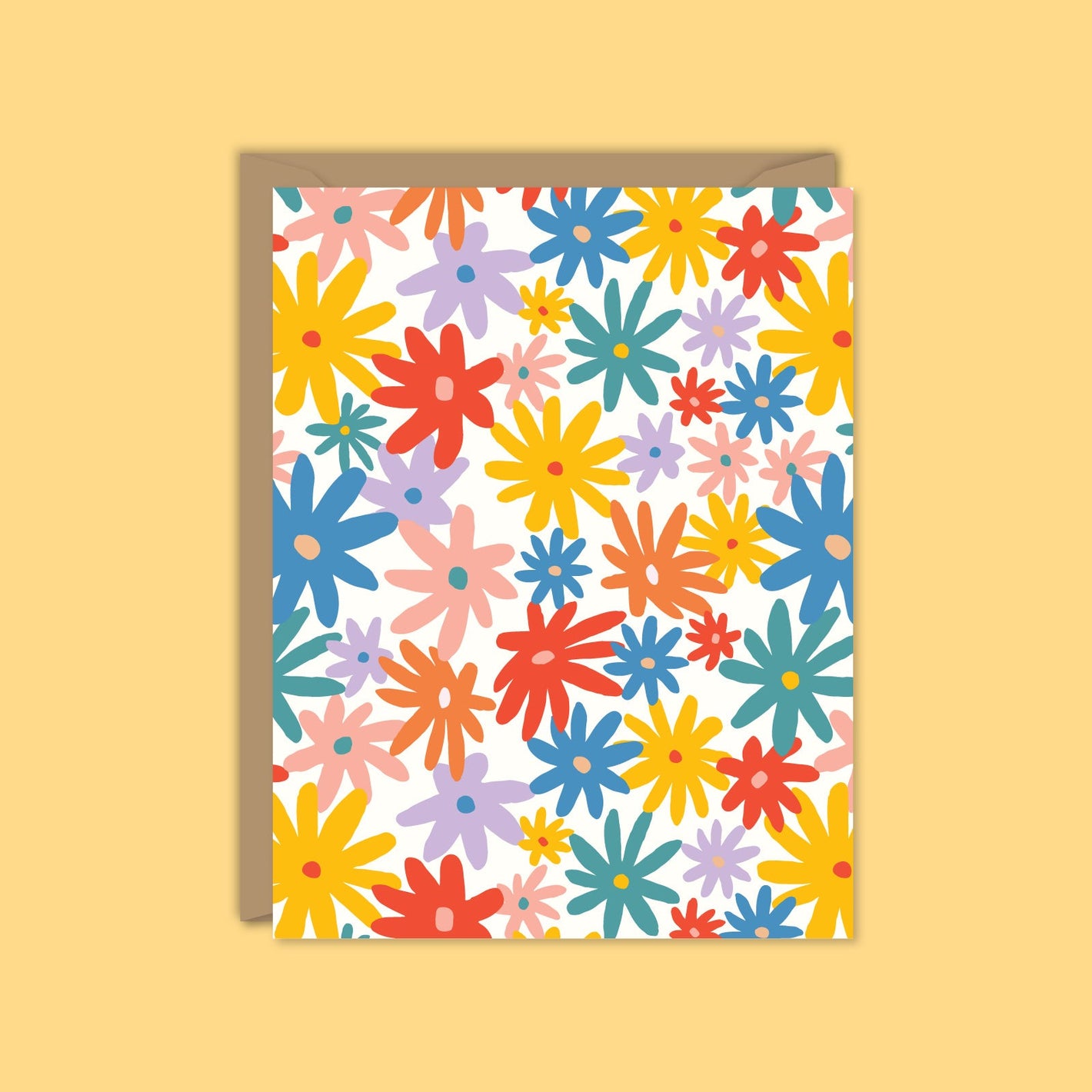 Summer Flowers Blank Card