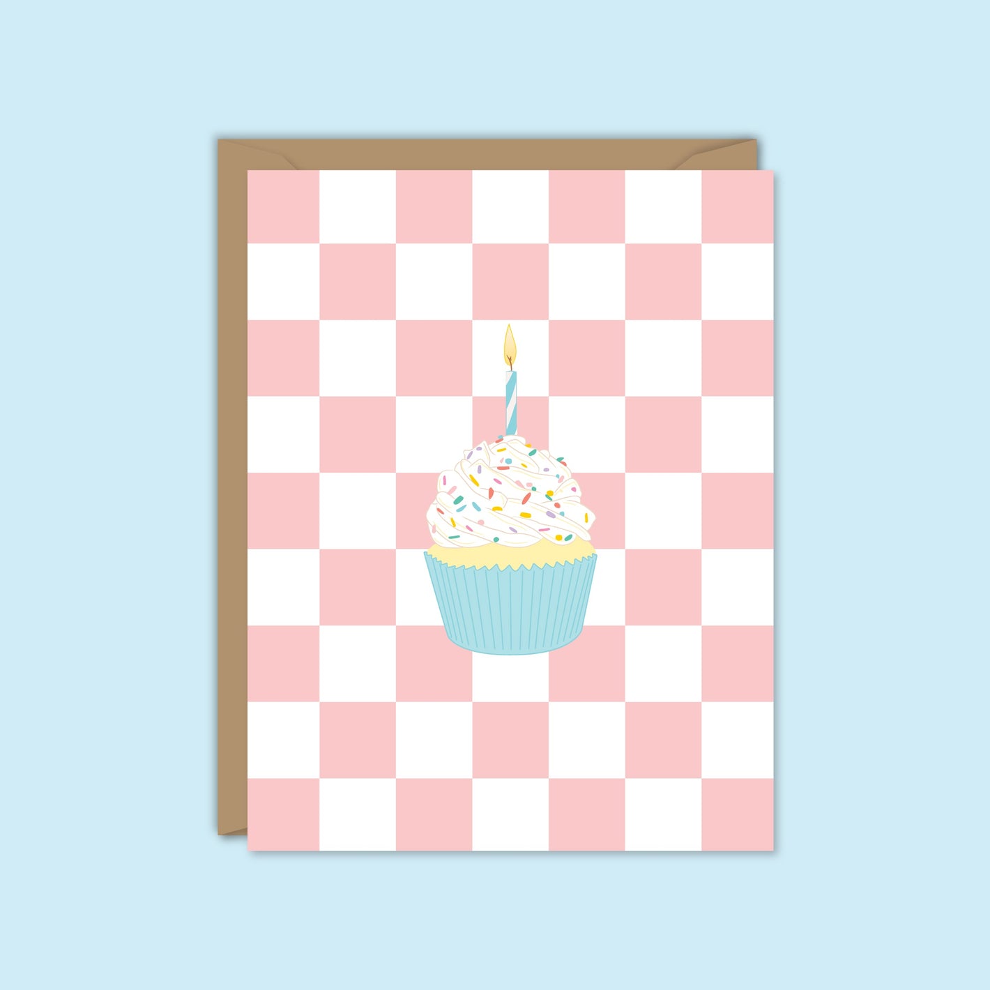 CUTE CUPCAKE HAPPY BIRTHDAY CARD