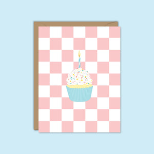 CUTE CUPCAKE HAPPY BIRTHDAY CARD