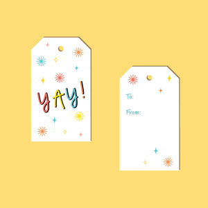 YAY! Congratulations Gift Tags, Set of 10