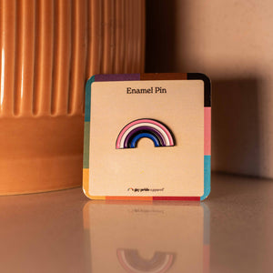 Genderfluid Rainbow Enamel Pin