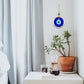 Gold Gilded Wall Hanging Evil Eye Nazar Boncuk Mal De Ojo, Modern Boho Style Home Decor