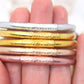 Thai Buddhist Temple Bracelets, Gold, Silver Mantra Bangle, Kumlai Sizes Available