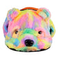 Rainbow Bear Fur Earflap Snapback Hat