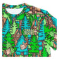 Bigfoot In The Woods Green T Shirt
