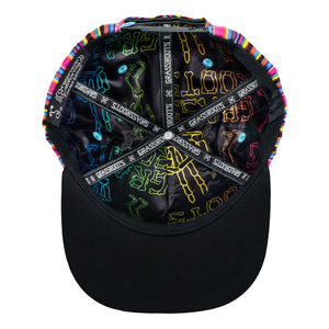 Dancing Skeletons Black Snapback Hat